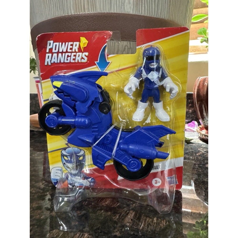 Playskool Power Rangers Heroes Shark Cycle & Blue Ranger Mini Figure Set NEW